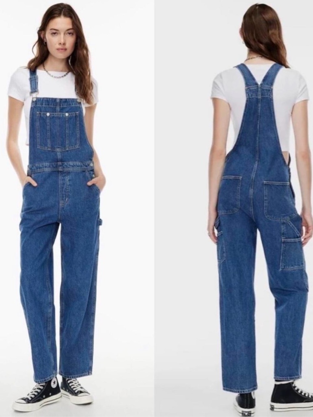 Sunday Best Overheard Overalls Dungarees Now and Forever Medium Indigo Wash - Picture 2 of 14